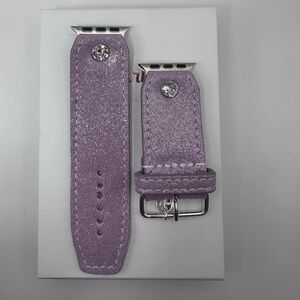 Apple Watch Sivella Band in Luxe Purple Akoya Pearl with Tulip lining Sparklband